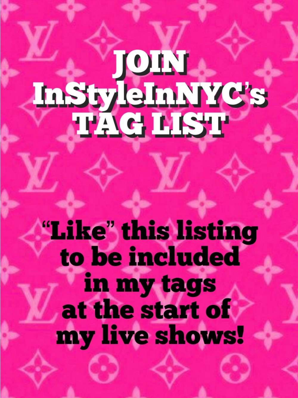 Tag List for InStyleInNYC’s Live Shows